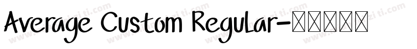 Average Custom Regular字体转换